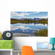 View of the snow capped mountains of the Alaska Range reflected Wall Mural