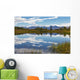 View of the snow capped mountains of the Alaska Range reflected Wall Mural