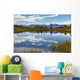 View of the snow capped mountains of the Alaska Range reflected Wall Mural