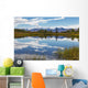 View of the snow capped mountains of the Alaska Range reflected Wall Mural