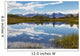 View of the snow capped mountains of the Alaska Range reflected Wall Mural