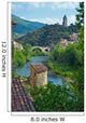 the village of Olargues, France Wall Mural
