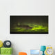The aurora borealis and a shooting star above Hudson Bay Wall Mural