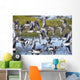 Hudsonian Godwit in flight Wall Mural
