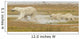 Mother polar bear and two cubs running through the water Wall Mural