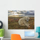 Polar bear sitting in the grass along the shorline of Hudson Bay Wall Mural