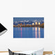 The Anchorage Skyline with the city lights reflected Wall Mural