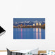 The Anchorage Skyline with the city lights reflected Wall Mural