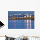 The Anchorage Skyline with the city lights reflected Wall Mural
