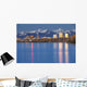 The Anchorage Skyline with the city lights reflected Wall Mural