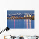 The Anchorage Skyline with the city lights reflected Wall Mural