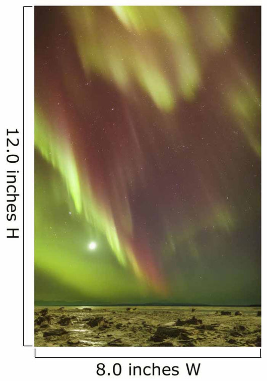 Northern Lights and moon Wall Mural