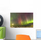Northern Lights and moon Wall Mural