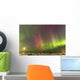 Northern Lights and moon Wall Mural