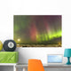 Northern Lights and moon Wall Mural