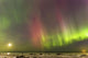 Northern Lights and moon Wall Mural