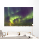 Northern Lights and moon Wall Mural