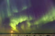 Northern Lights and moon Wall Mural