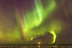 Northern Lights and moon Wall Mural