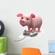 3D Piggy Video Gamer Wall Decal