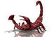 Glassy Red Scorpion Wall Decal