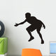 silhouette of basketball player Wall Decal