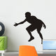 silhouette of basketball player Wall Decal