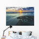 Aerial view of the sunset over the mouth of the Kvichak River Wall Mural