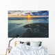 Aerial view of the sunset over the mouth of the Kvichak River Wall Mural