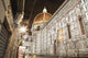 Buildings and Florence Cathedral illuminated a nighttime Wall Mural