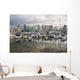 Sailboats reflected in Coal Harbour Wall Mural
