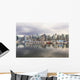 Sailboats reflected in Coal Harbour Wall Mural
