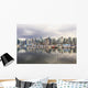 Sailboats reflected in Coal Harbour Wall Mural