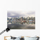 Sailboats reflected in Coal Harbour Wall Mural
