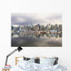 Sailboats reflected in Coal Harbour Wall Mural
