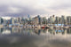 Sailboats reflected in Coal Harbour Wall Mural
