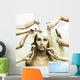 Model and Hands of Stylists Wall Mural