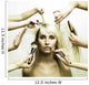 Model and Hands of Stylists Wall Mural