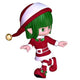Christmas Elf in a Hurry Wall Decal
