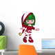 Christmas Elf Red Wall Decal