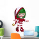 Christmas Elf Red Wall Decal
