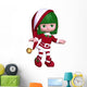 Christmas Elf Red Wall Decal