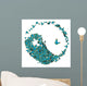 yin yang aus schmetterlingen Wall Decal