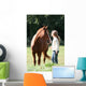 cheval et enfant Wall Mural