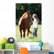 cheval et enfant Wall Mural