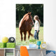 cheval et enfant Wall Mural