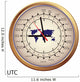 Gold Clock with Time