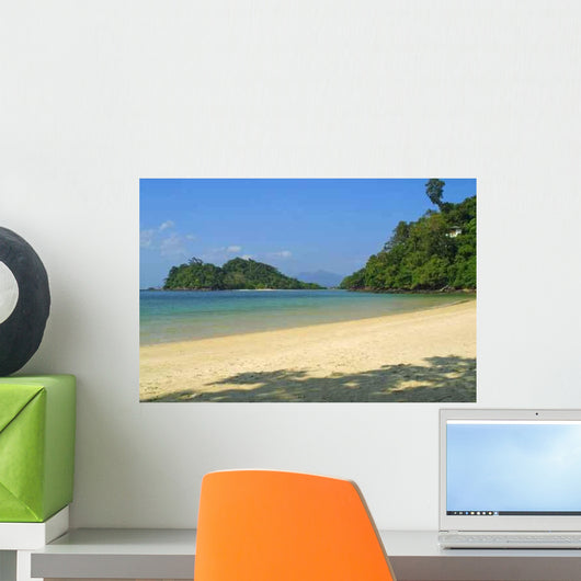 Tropical Landscape Wall Decal Design 1