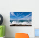 The waves breaking on a stony beach Wall Mural