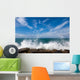 The waves breaking on a stony beach Wall Mural